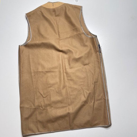 Burberry Wool Replacement Trench Coat Liner Camel Tan Button Out - Picture 6 of 12